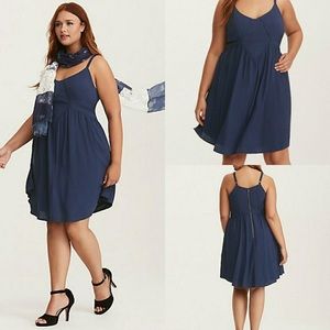 Navy Torrid Dress NWT